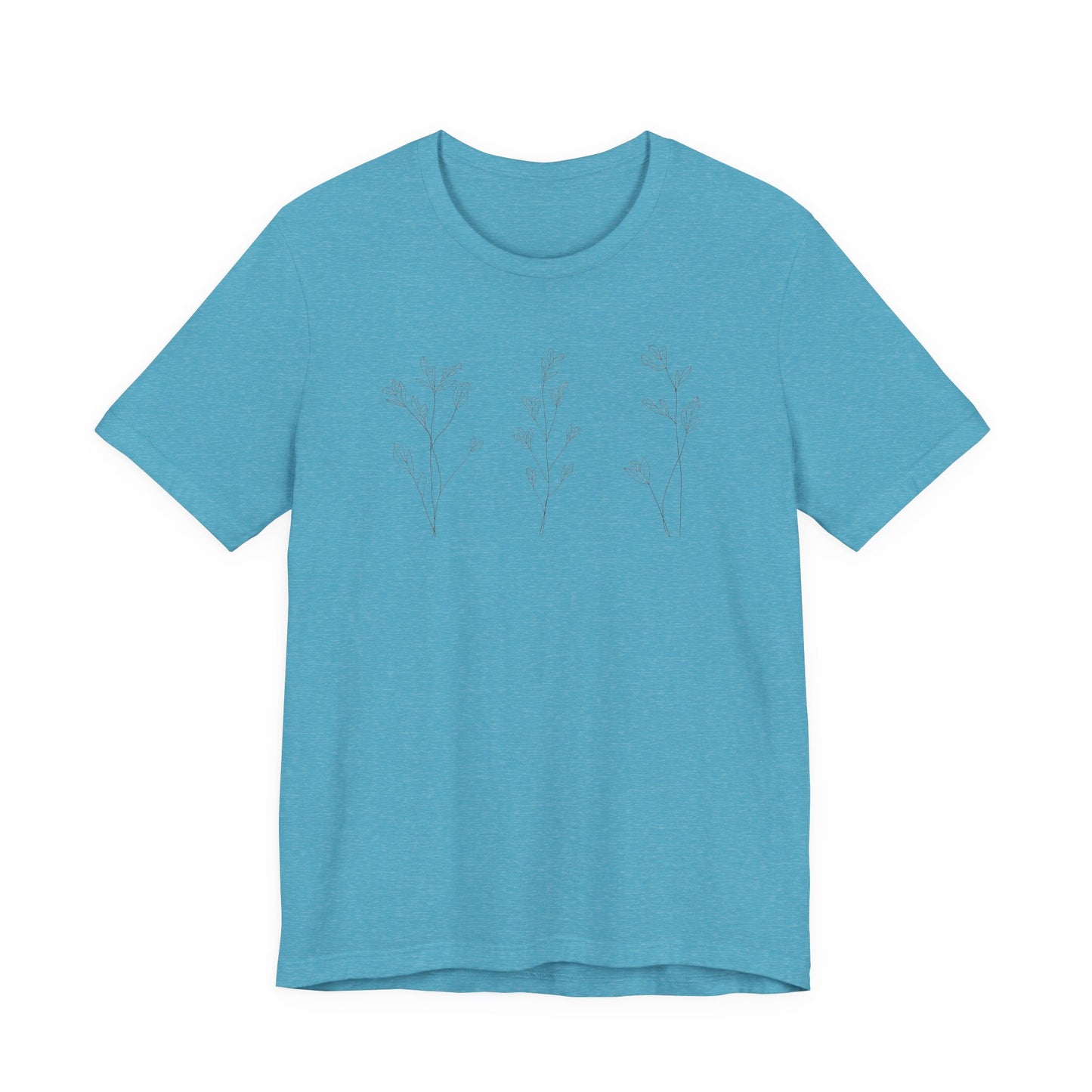 Minimal Floral Lavender T-Shirt | Soft Aesthetic Flower Tee | Cute Spring Graphic Shirt | Feminine Everyday Basic | Gift for Her