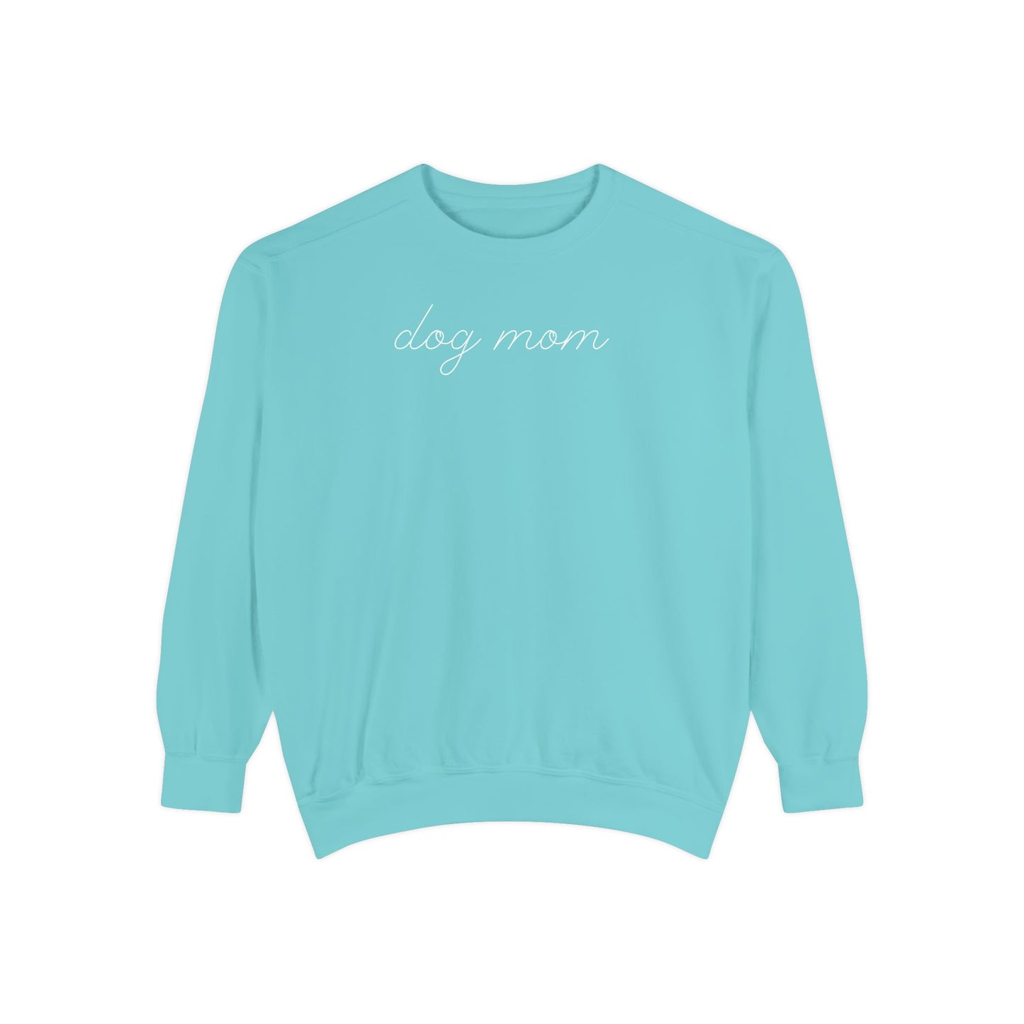 Comfort Colors Dog Mom Sweatshirt | Cute Dog Lover Crewneck | Minimalist Dog Mom Gift | Cozy Puppy Lover Sweatshirt | Pet Mom Aesthetic Pullover
