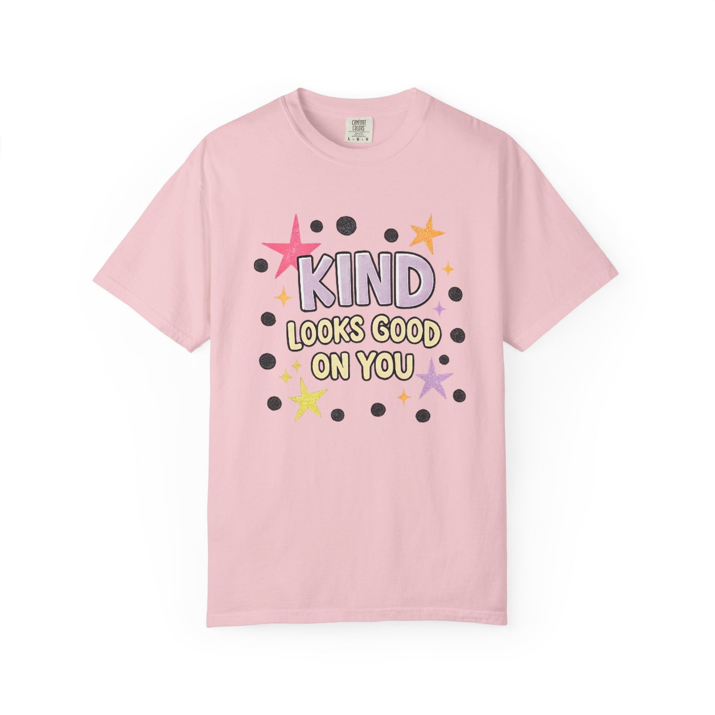 Kind Looks Good On You T-Shirt, Retro Kindness Tee, Cute Graphic Tee, Boutique Style Shirt, Inspirational Shirt, Comfort Colors Tee