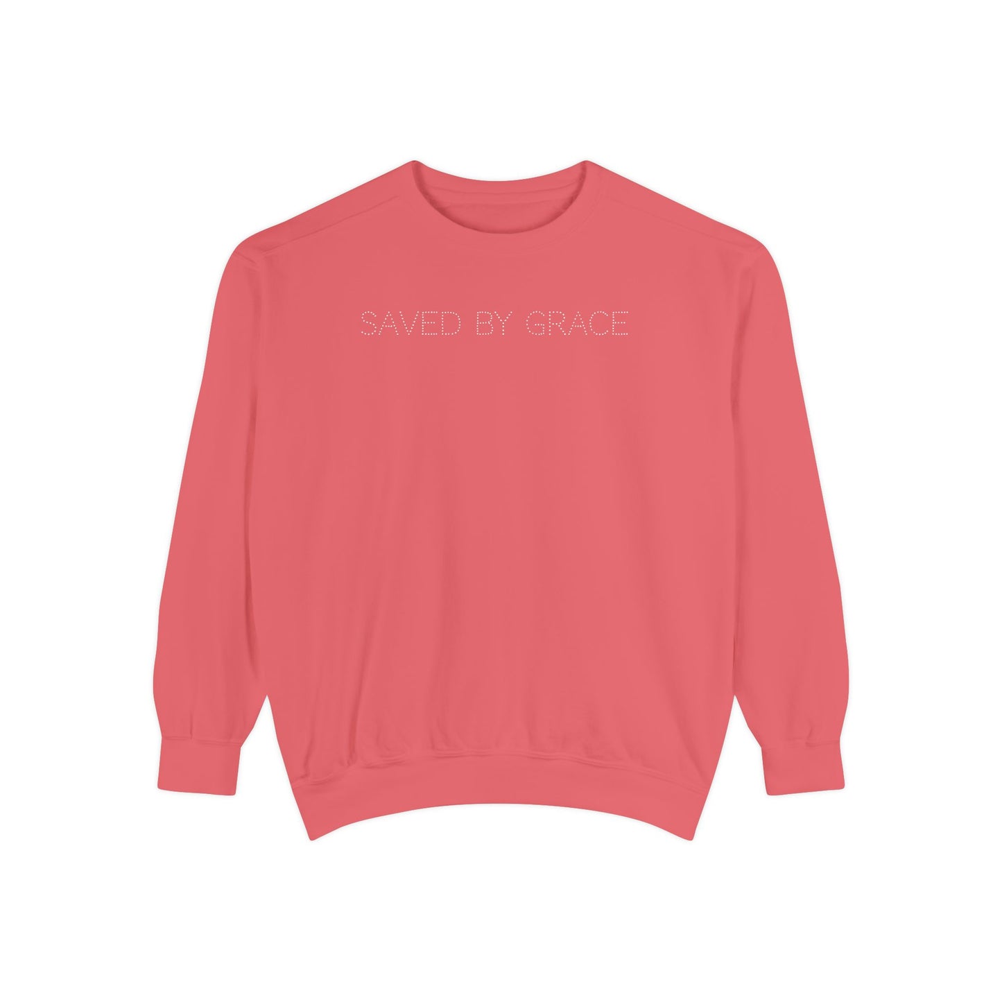 Saved By Grace Christian Sweatshirt | Faith Based Crewneck | Inspirational Christian Apparel | Religious Sweatshirt | Bible Believer Clothing