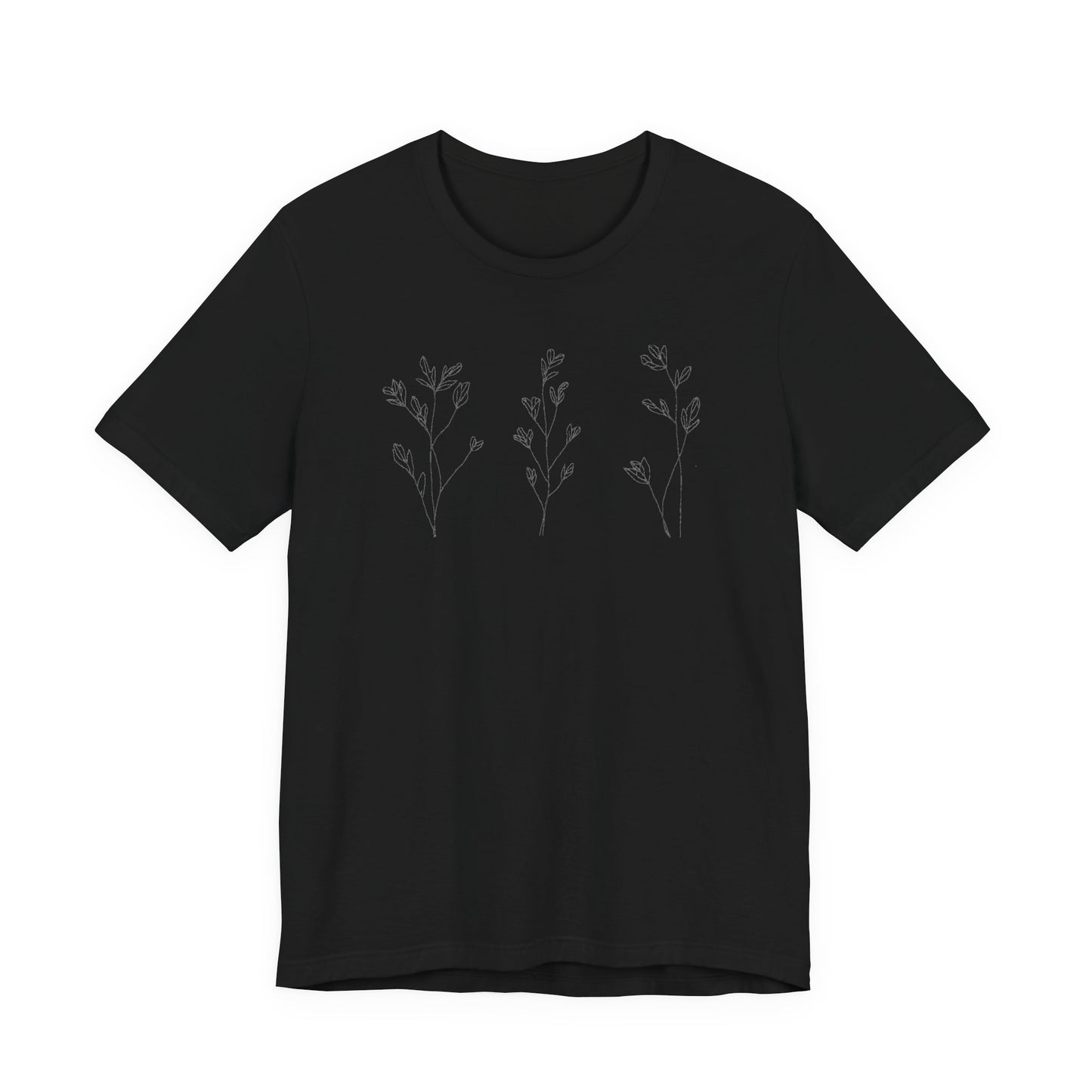 Minimal Floral Lavender T-Shirt | Soft Aesthetic Flower Tee | Cute Spring Graphic Shirt | Feminine Everyday Basic | Gift for Her