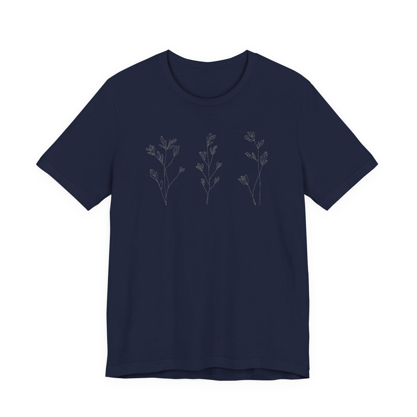 Minimal Floral Lavender T-Shirt | Soft Aesthetic Flower Tee | Cute Spring Graphic Shirt | Feminine Everyday Basic | Gift for Her