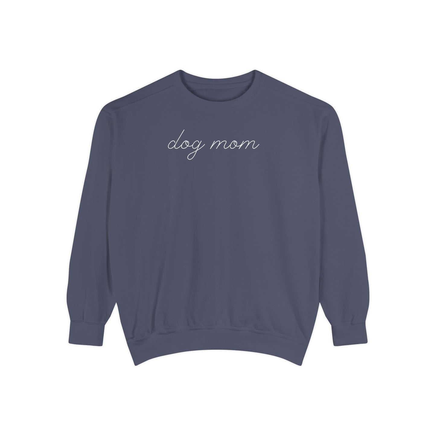 Comfort Colors Dog Mom Sweatshirt | Cute Dog Lover Crewneck | Minimalist Dog Mom Gift | Cozy Puppy Lover Sweatshirt | Pet Mom Aesthetic Pullover