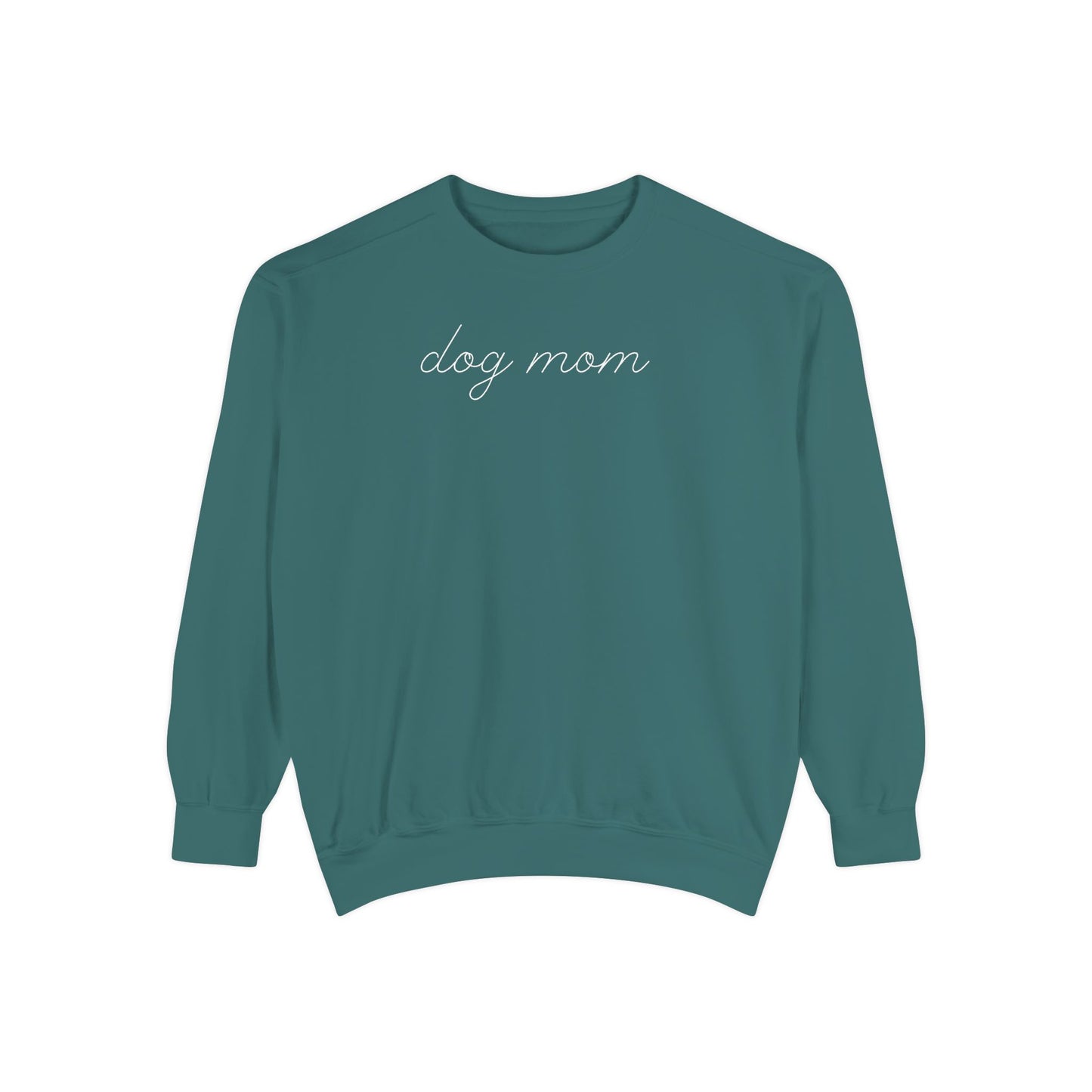 Comfort Colors Dog Mom Sweatshirt | Cute Dog Lover Crewneck | Minimalist Dog Mom Gift | Cozy Puppy Lover Sweatshirt | Pet Mom Aesthetic Pullover