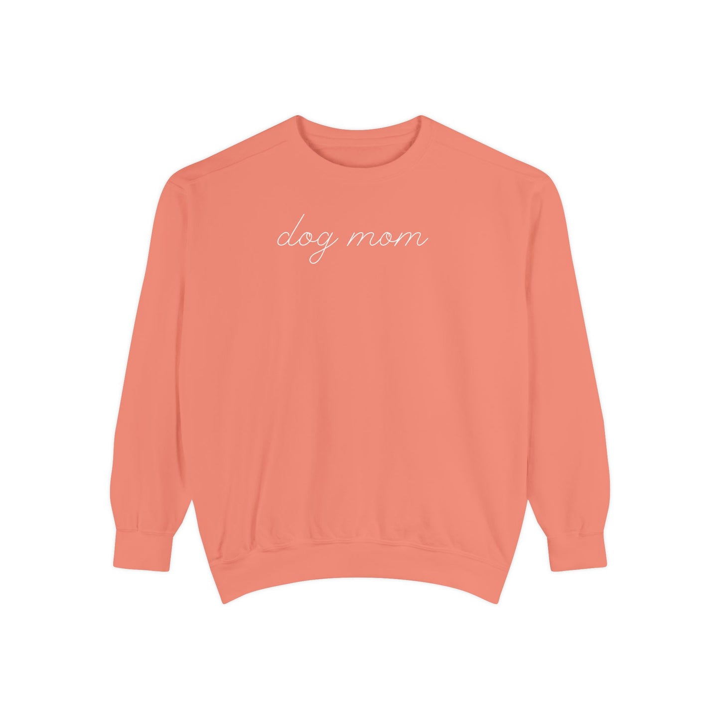 Comfort Colors Dog Mom Sweatshirt | Cute Dog Lover Crewneck | Minimalist Dog Mom Gift | Cozy Puppy Lover Sweatshirt | Pet Mom Aesthetic Pullover
