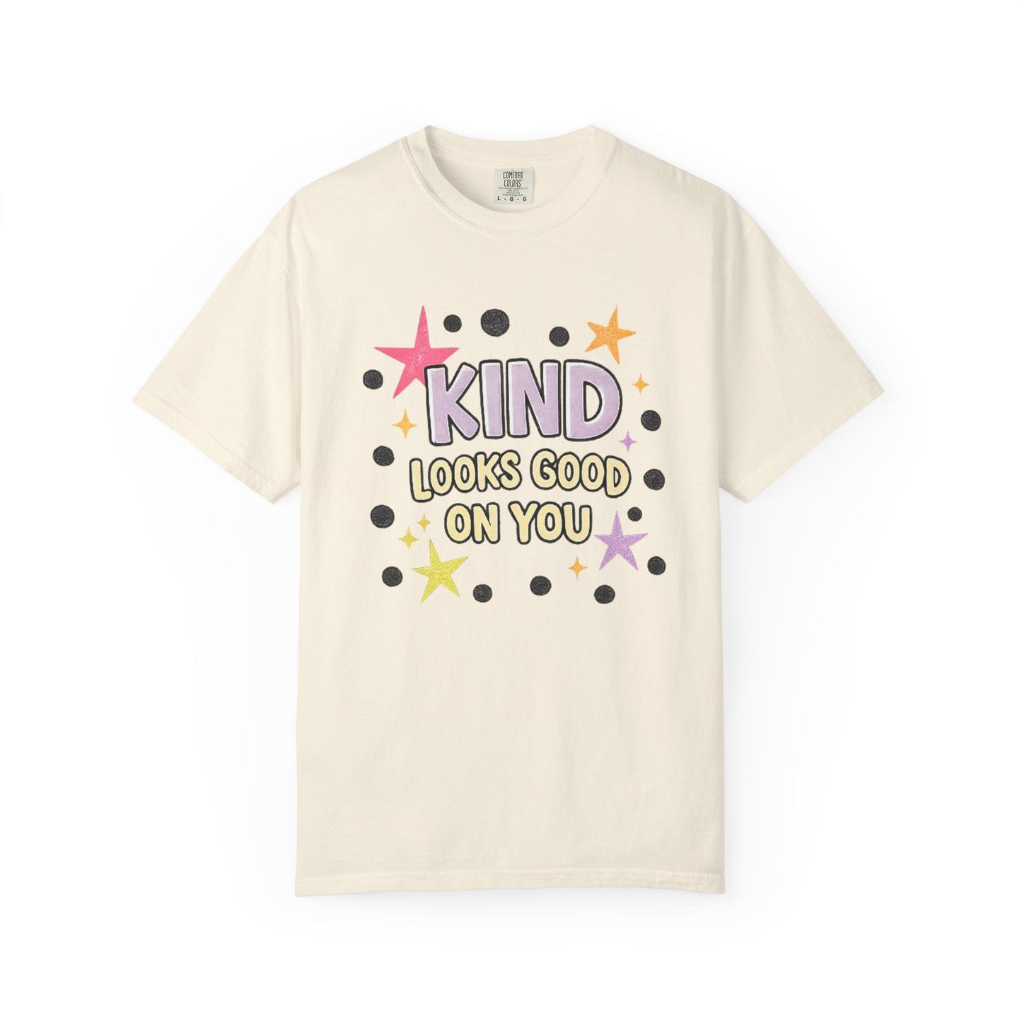 Kind Looks Good On You T-Shirt, Retro Kindness Tee, Cute Graphic Tee, Boutique Style Shirt, Inspirational Shirt, Comfort Colors Tee