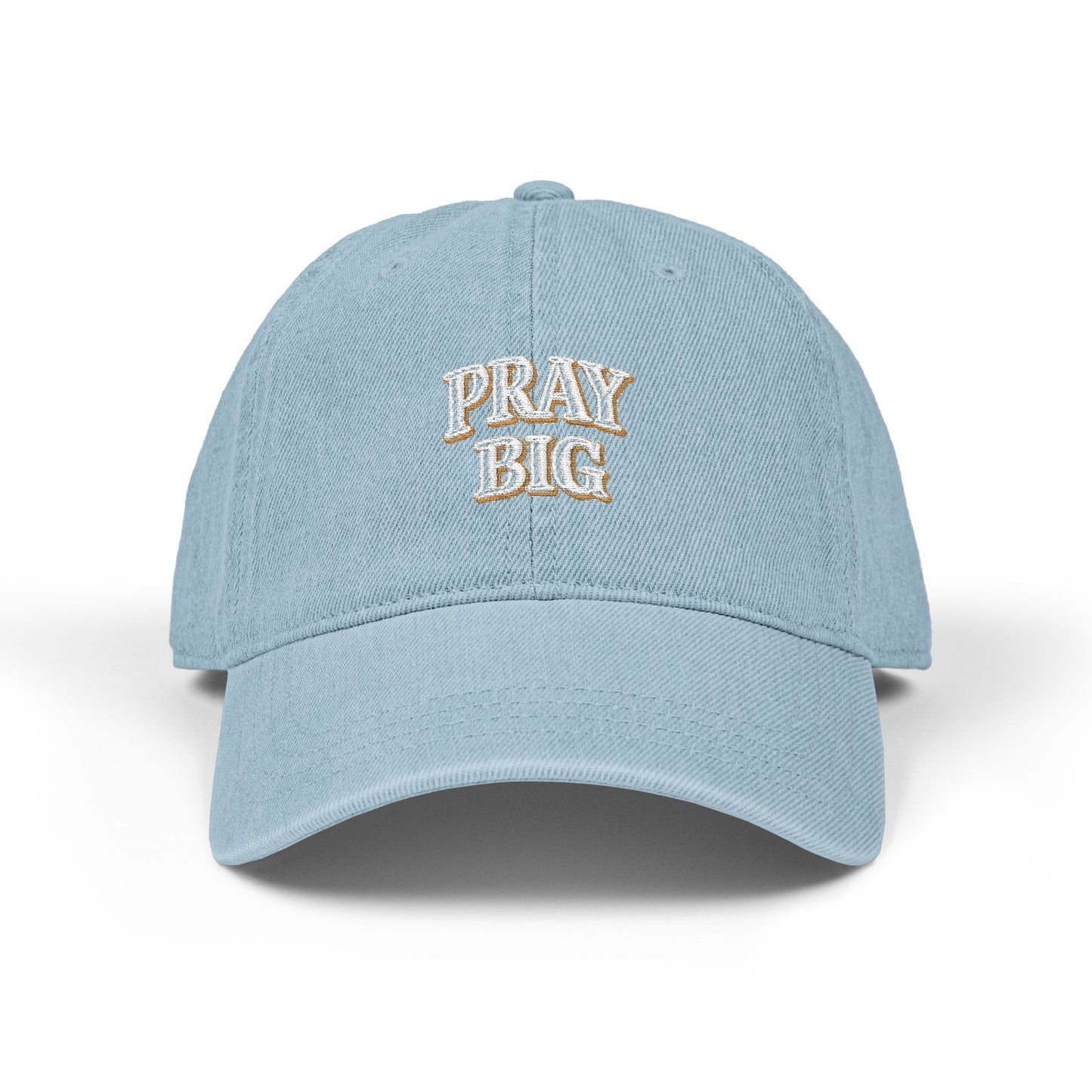 Pray Big Embroidered Hat | Faith-Based Baseball Cap | Christian Aesthetic Dad Hat | Minimalist Neutral Boutique Style Cap