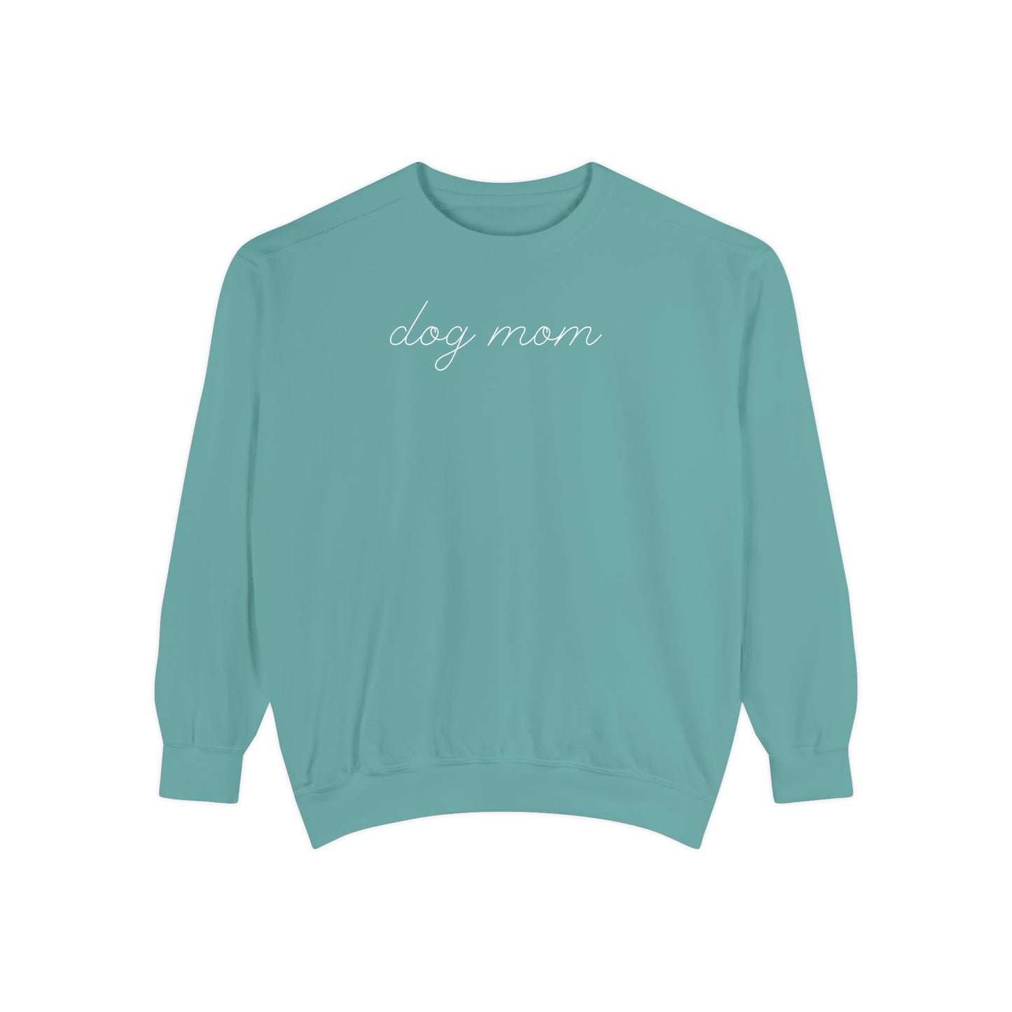 Comfort Colors Dog Mom Sweatshirt | Cute Dog Lover Crewneck | Minimalist Dog Mom Gift | Cozy Puppy Lover Sweatshirt | Pet Mom Aesthetic Pullover