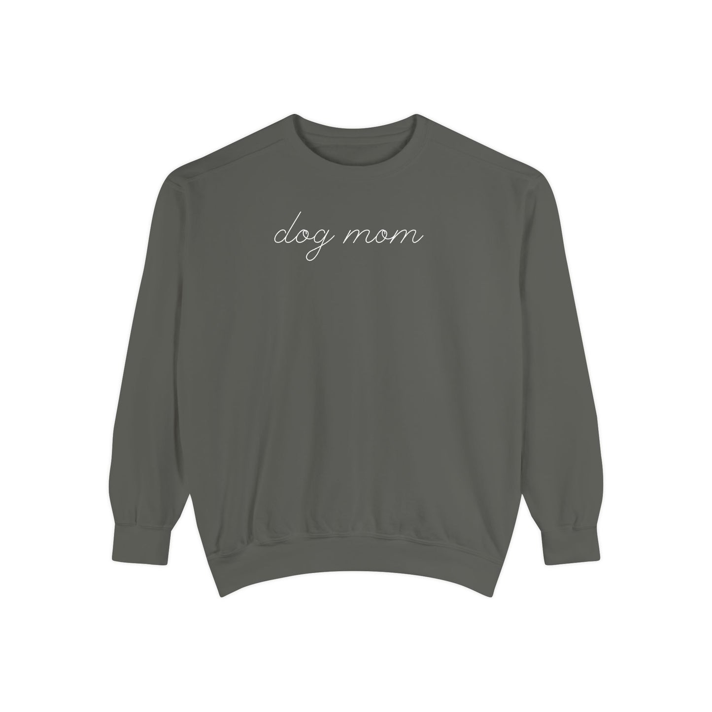 Comfort Colors Dog Mom Sweatshirt | Cute Dog Lover Crewneck | Minimalist Dog Mom Gift | Cozy Puppy Lover Sweatshirt | Pet Mom Aesthetic Pullover