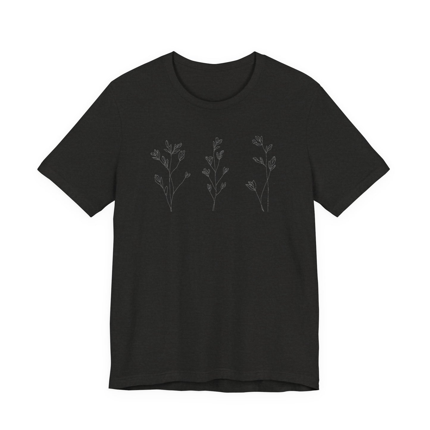 Minimal Floral Lavender T-Shirt | Soft Aesthetic Flower Tee | Cute Spring Graphic Shirt | Feminine Everyday Basic | Gift for Her