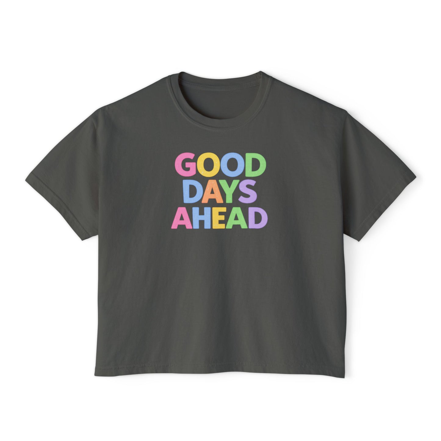 Good Days Ahead Pastel Graphic Tee – Trendy Inspirational T-Shirt, Cute Positive Vibes Shirt, Women’s Boutique Style Tee