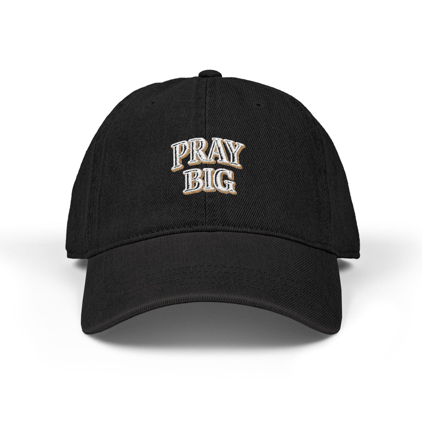 Pray Big Embroidered Hat | Faith-Based Baseball Cap | Christian Aesthetic Dad Hat | Minimalist Neutral Boutique Style Cap