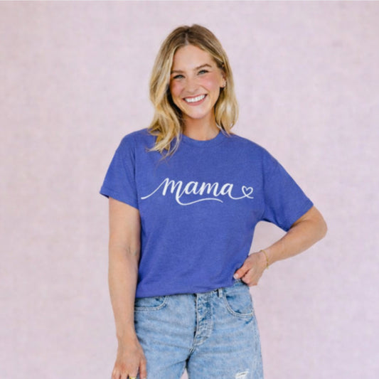 Mama Script T-Shirt | Cute Minimalist Mama Tee | Soft Mom Graphic Shirt | Everyday Mom Life Shirt | Gift for Moms