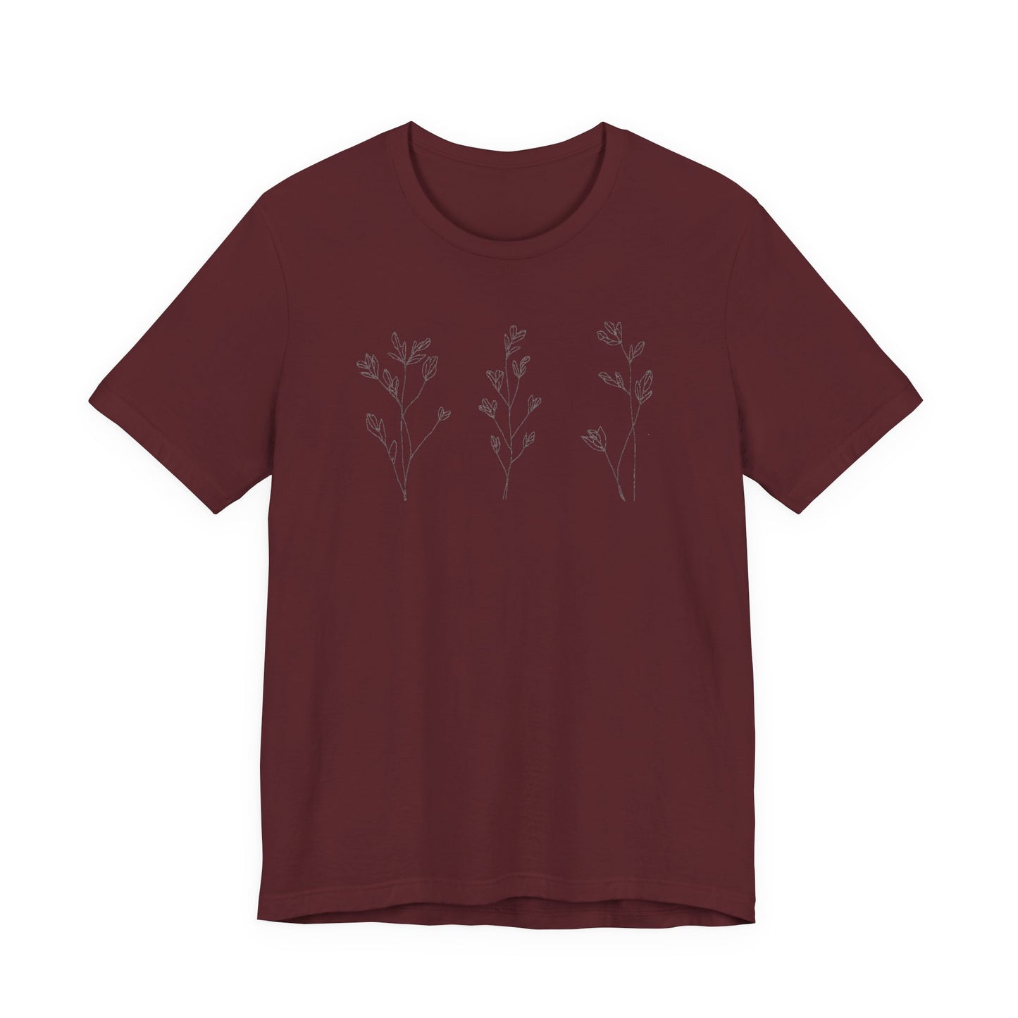 Minimal Floral Lavender T-Shirt | Soft Aesthetic Flower Tee | Cute Spring Graphic Shirt | Feminine Everyday Basic | Gift for Her