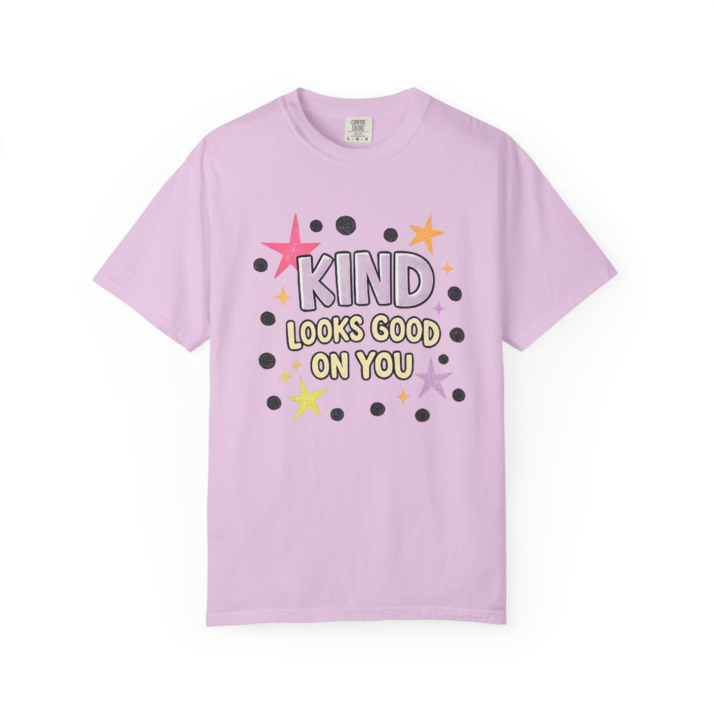 Kind Looks Good On You T-Shirt, Retro Kindness Tee, Cute Graphic Tee, Boutique Style Shirt, Inspirational Shirt, Comfort Colors Tee