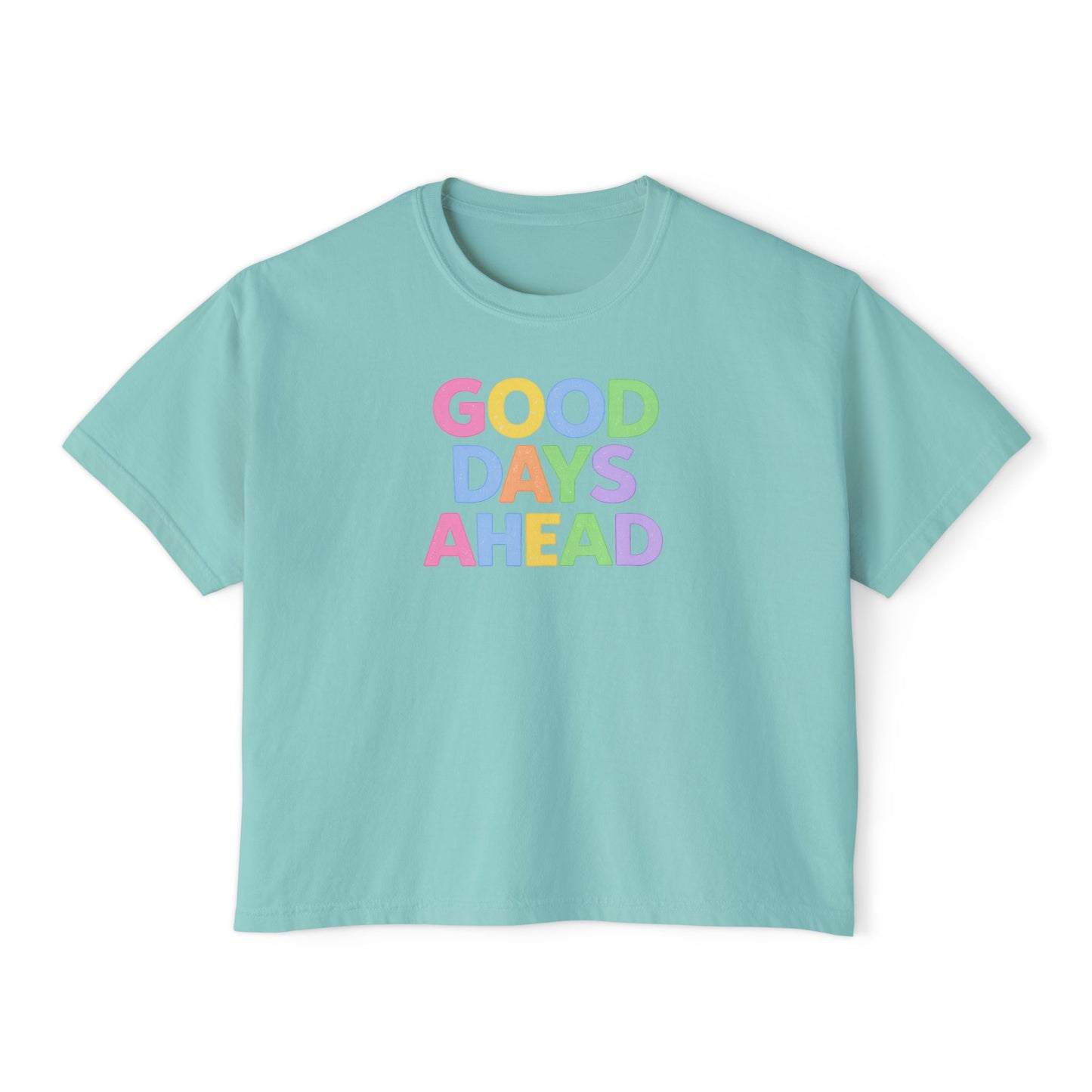 Good Days Ahead Pastel Graphic Tee – Trendy Inspirational T-Shirt, Cute Positive Vibes Shirt, Women’s Boutique Style Tee