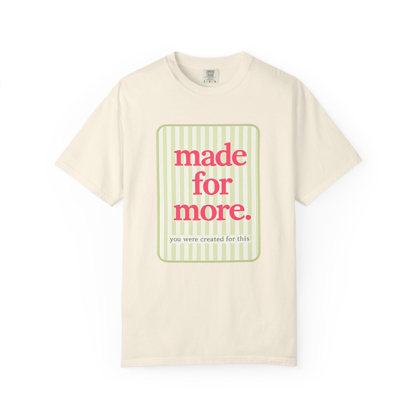 Made For More Tee – Inspirational Christian Graphic T-Shirt, Feminine Faith-Based Shirt, Cute Boutique Style Shirt