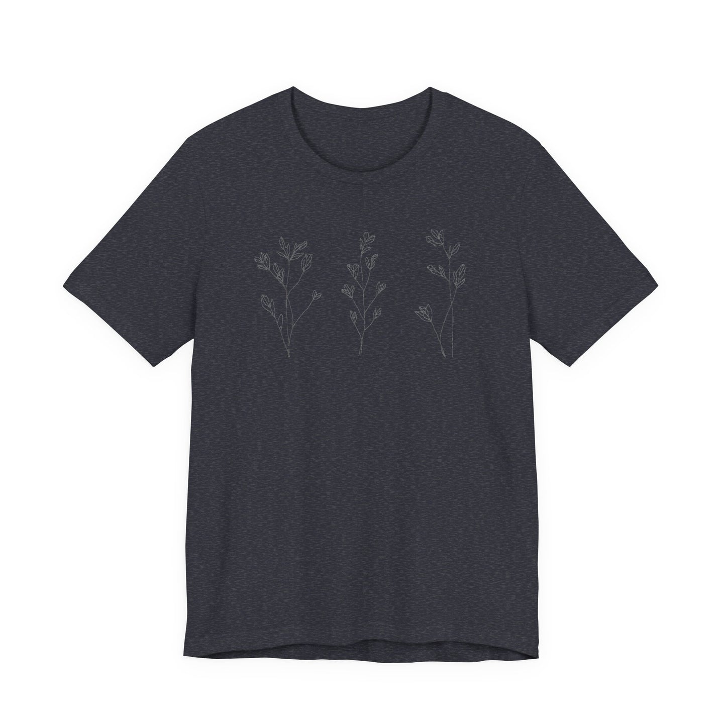 Minimal Floral Lavender T-Shirt | Soft Aesthetic Flower Tee | Cute Spring Graphic Shirt | Feminine Everyday Basic | Gift for Her