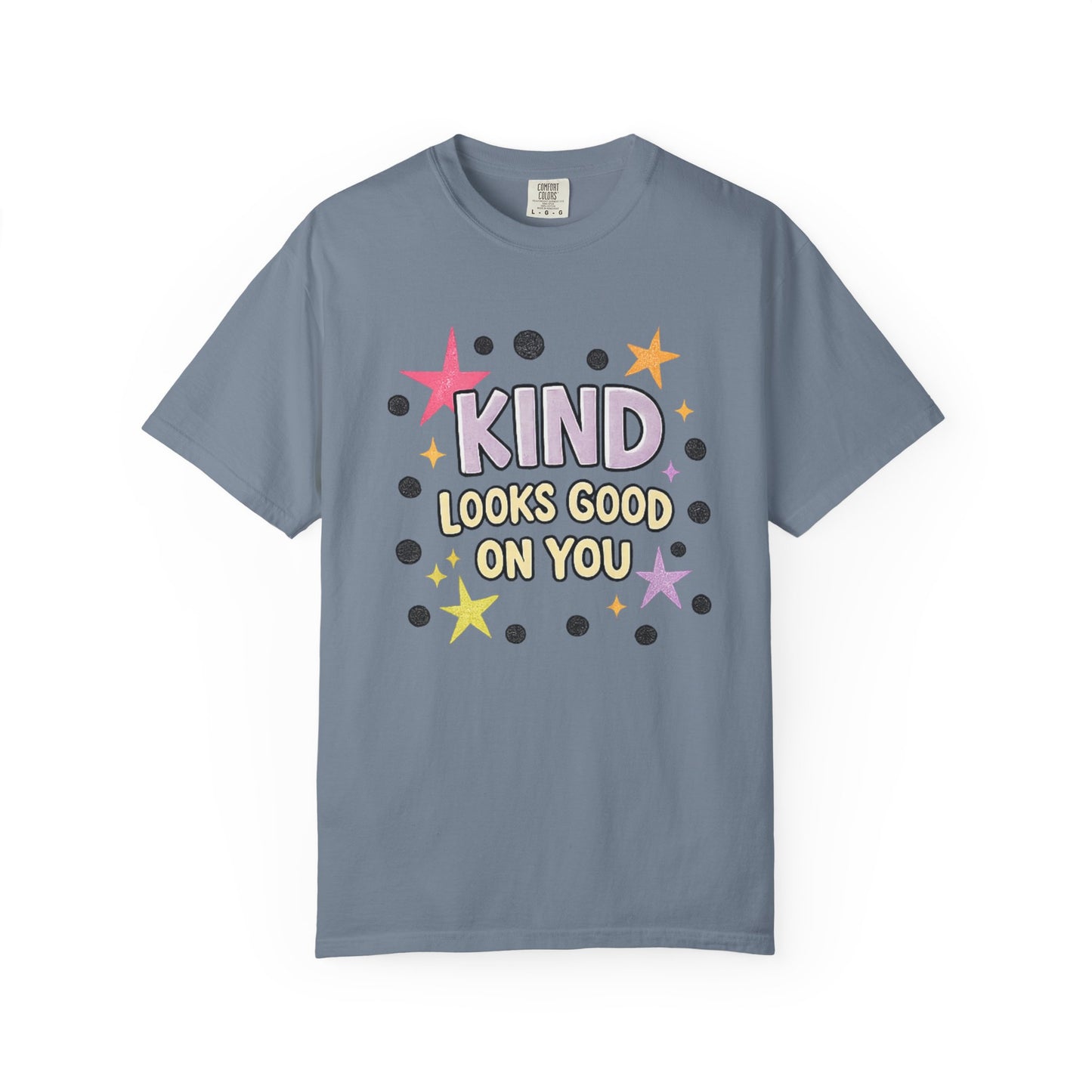 Kind Looks Good On You T-Shirt, Retro Kindness Tee, Cute Graphic Tee, Boutique Style Shirt, Inspirational Shirt, Comfort Colors Tee
