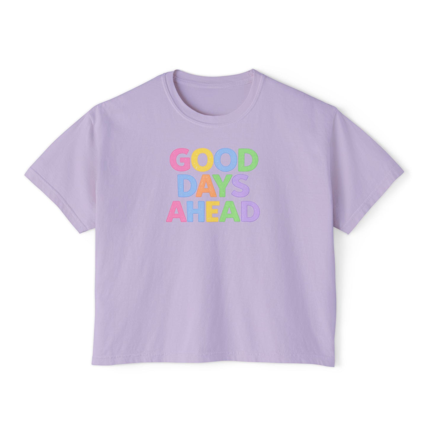 Good Days Ahead Pastel Graphic Tee – Trendy Inspirational T-Shirt, Cute Positive Vibes Shirt, Women’s Boutique Style Tee