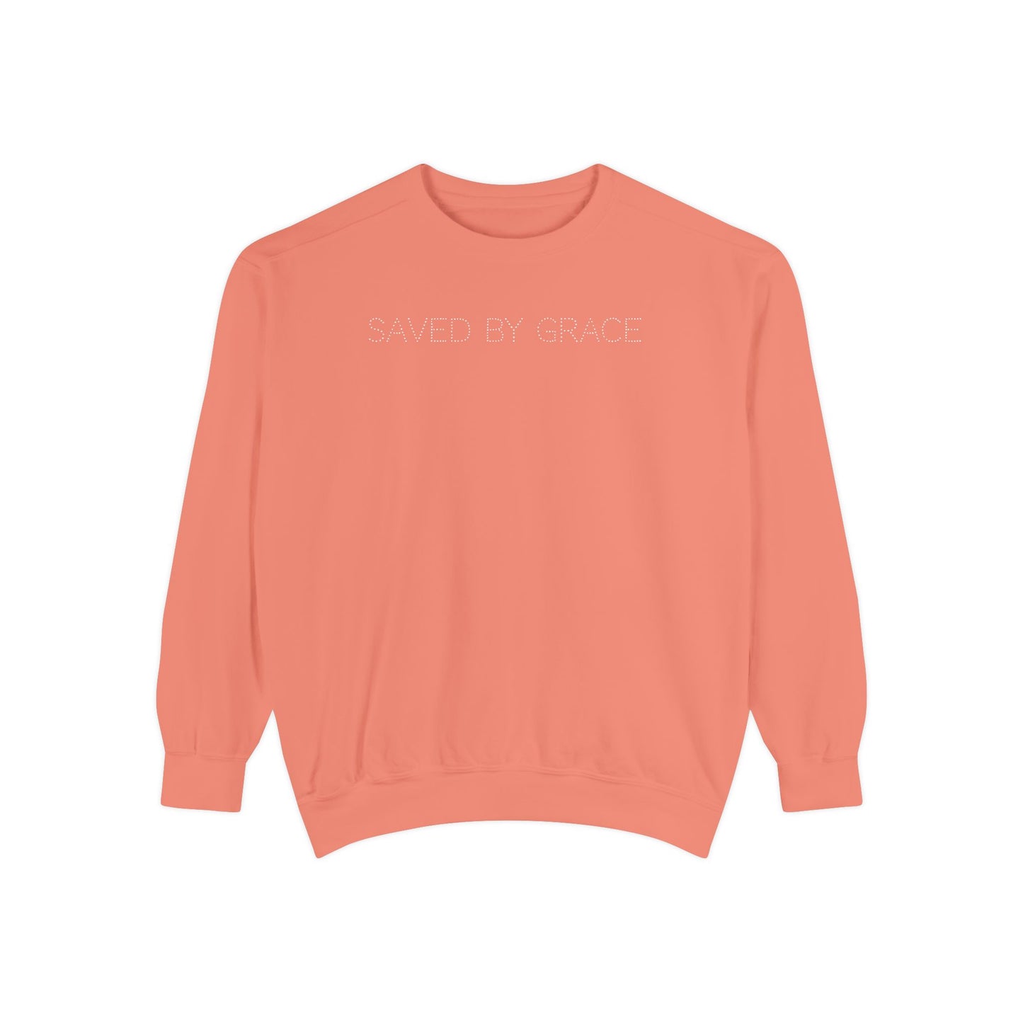 Saved By Grace Christian Sweatshirt | Faith Based Crewneck | Inspirational Christian Apparel | Religious Sweatshirt | Bible Believer Clothing