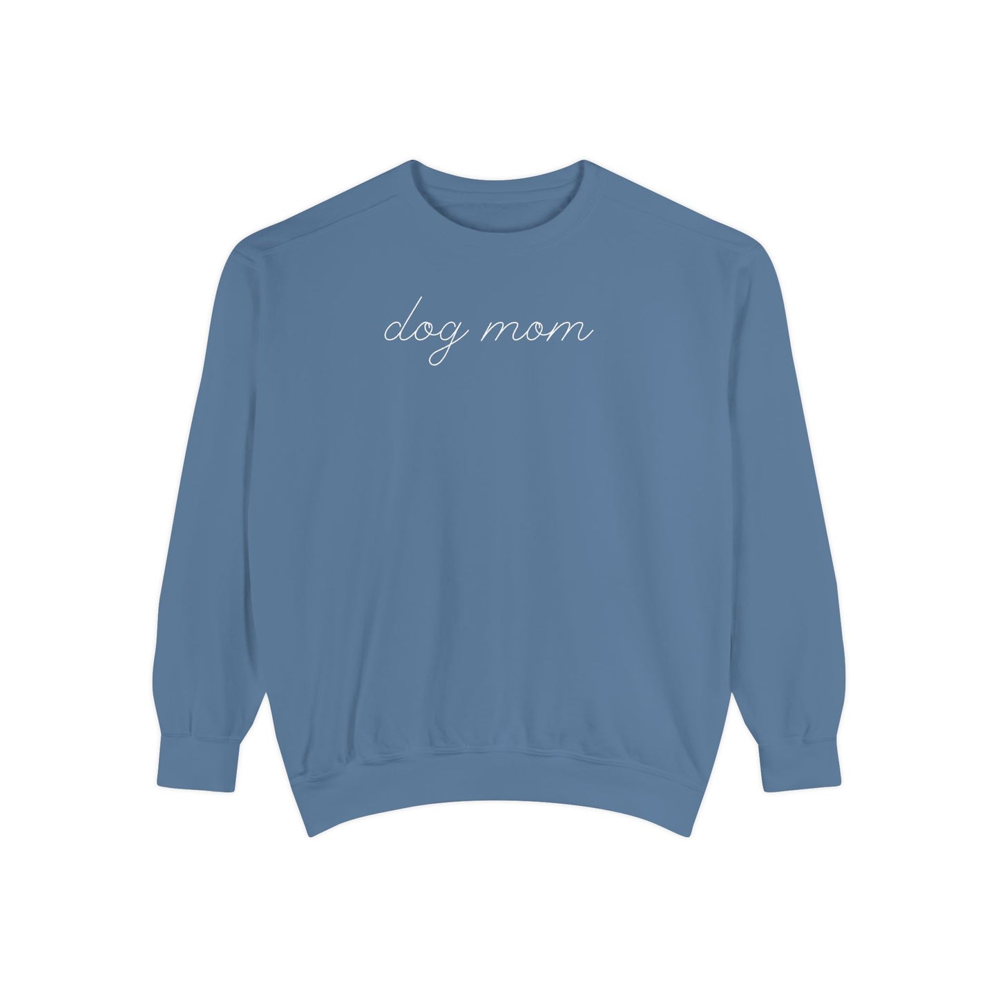 Comfort Colors Dog Mom Sweatshirt | Cute Dog Lover Crewneck | Minimalist Dog Mom Gift | Cozy Puppy Lover Sweatshirt | Pet Mom Aesthetic Pullover