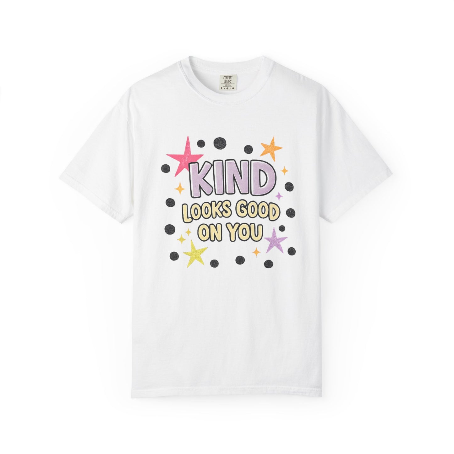 Kind Looks Good On You T-Shirt, Retro Kindness Tee, Cute Graphic Tee, Boutique Style Shirt, Inspirational Shirt, Comfort Colors Tee