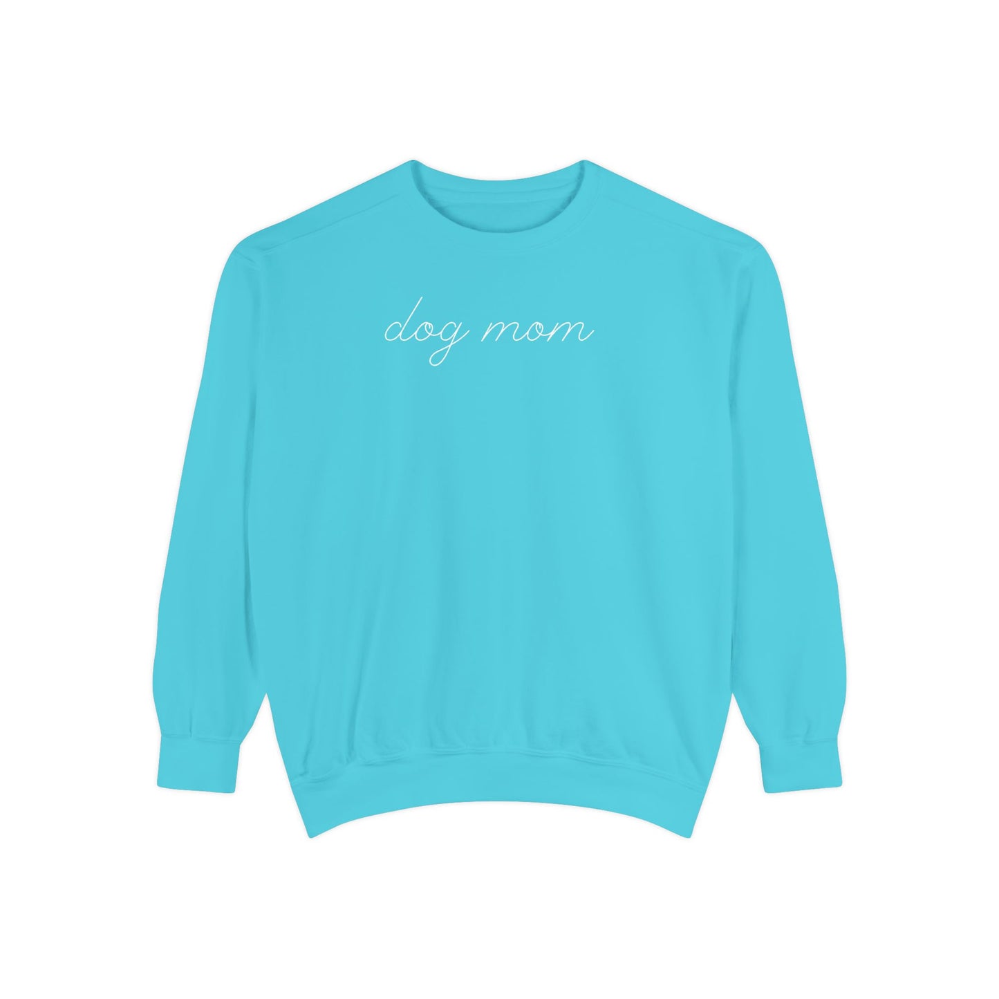 Comfort Colors Dog Mom Sweatshirt | Cute Dog Lover Crewneck | Minimalist Dog Mom Gift | Cozy Puppy Lover Sweatshirt | Pet Mom Aesthetic Pullover
