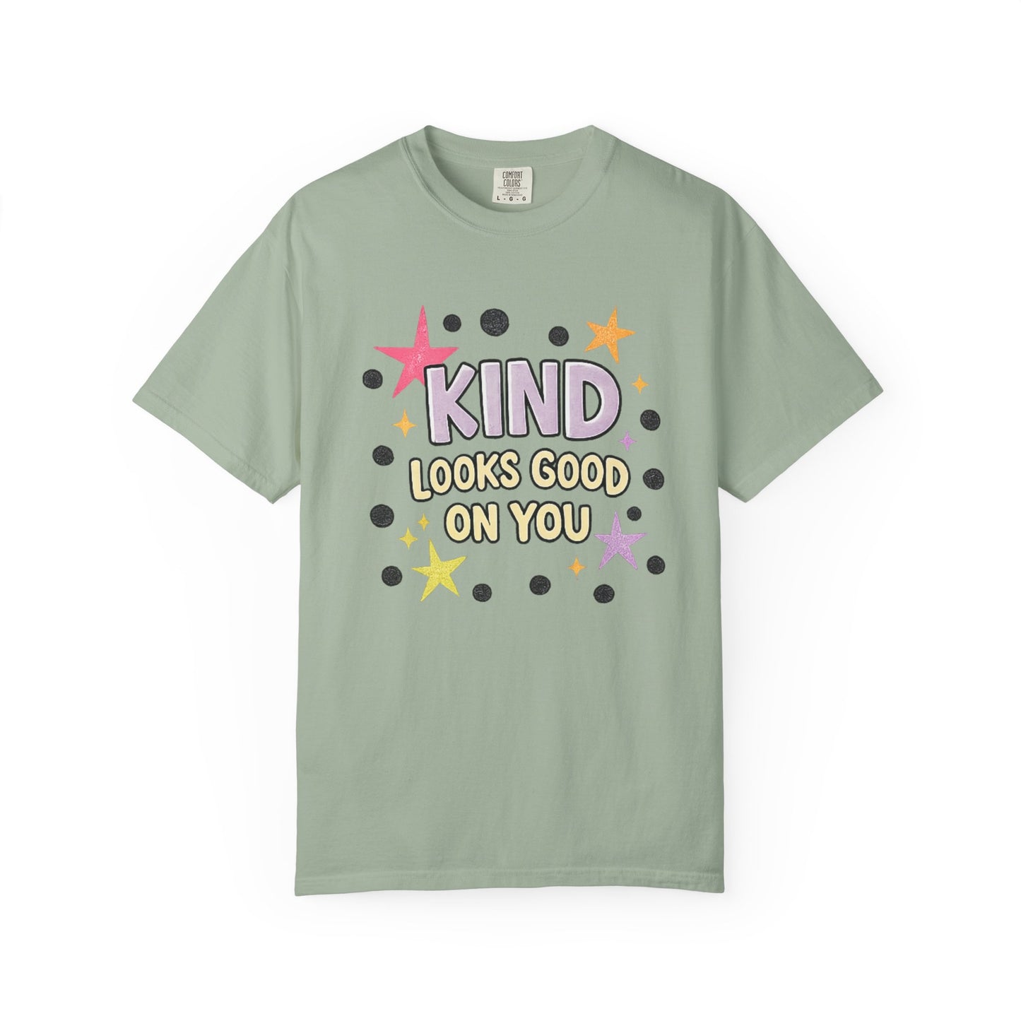 Kind Looks Good On You T-Shirt, Retro Kindness Tee, Cute Graphic Tee, Boutique Style Shirt, Inspirational Shirt, Comfort Colors Tee