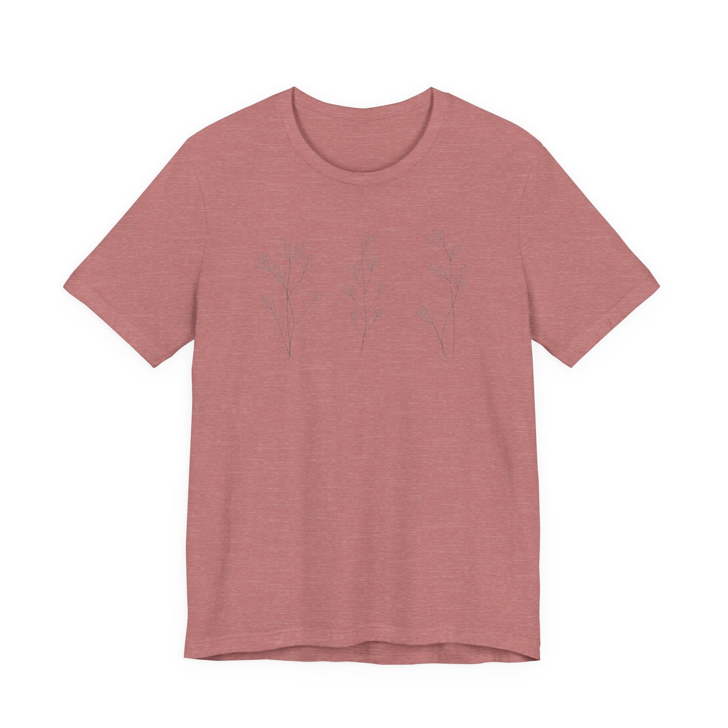 Minimal Floral Lavender T-Shirt | Soft Aesthetic Flower Tee | Cute Spring Graphic Shirt | Feminine Everyday Basic | Gift for Her