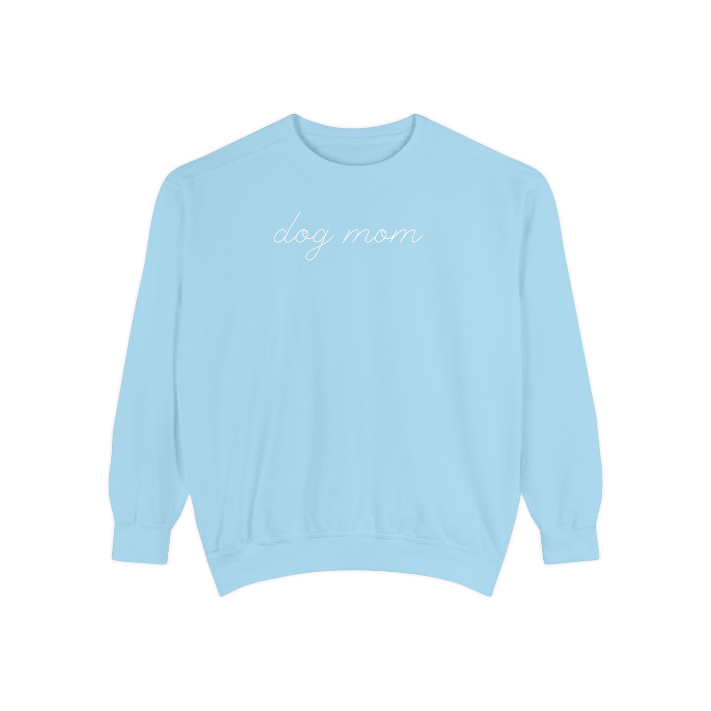 Comfort Colors Dog Mom Sweatshirt | Cute Dog Lover Crewneck | Minimalist Dog Mom Gift | Cozy Puppy Lover Sweatshirt | Pet Mom Aesthetic Pullover