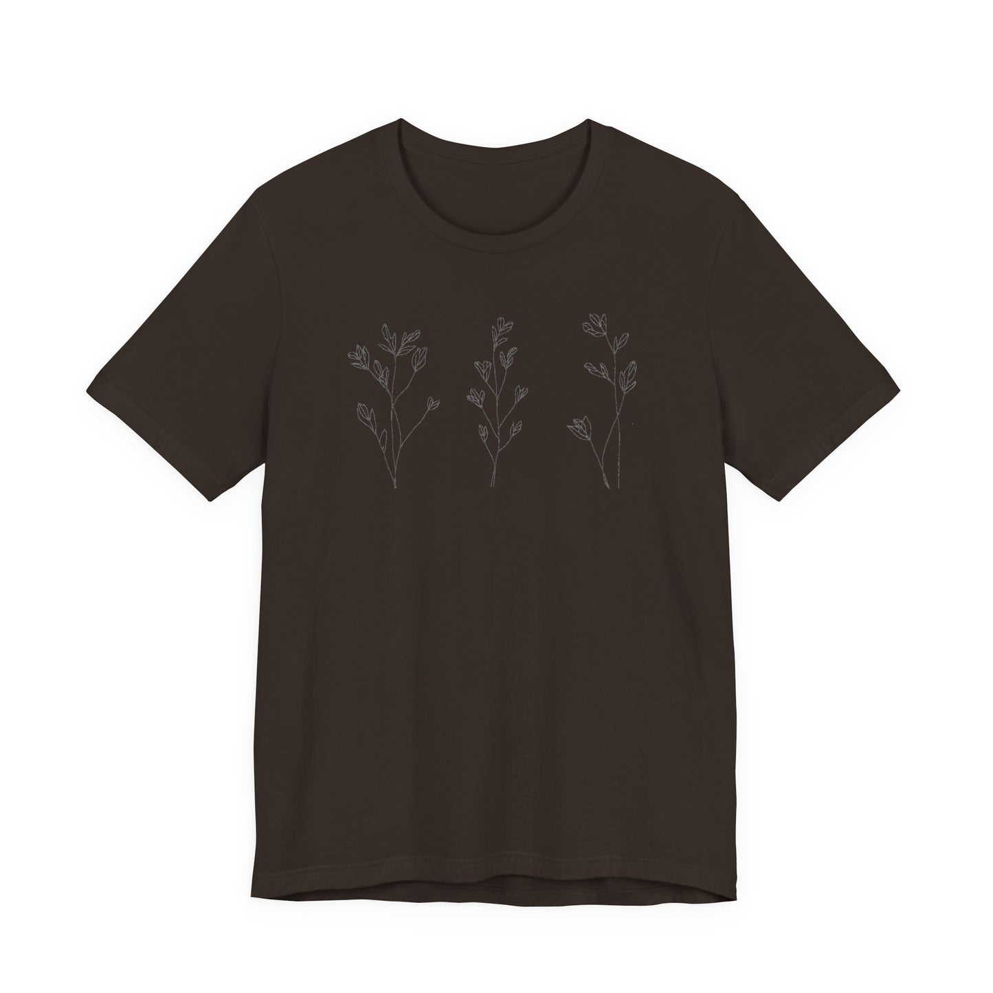 Minimal Floral Lavender T-Shirt | Soft Aesthetic Flower Tee | Cute Spring Graphic Shirt | Feminine Everyday Basic | Gift for Her