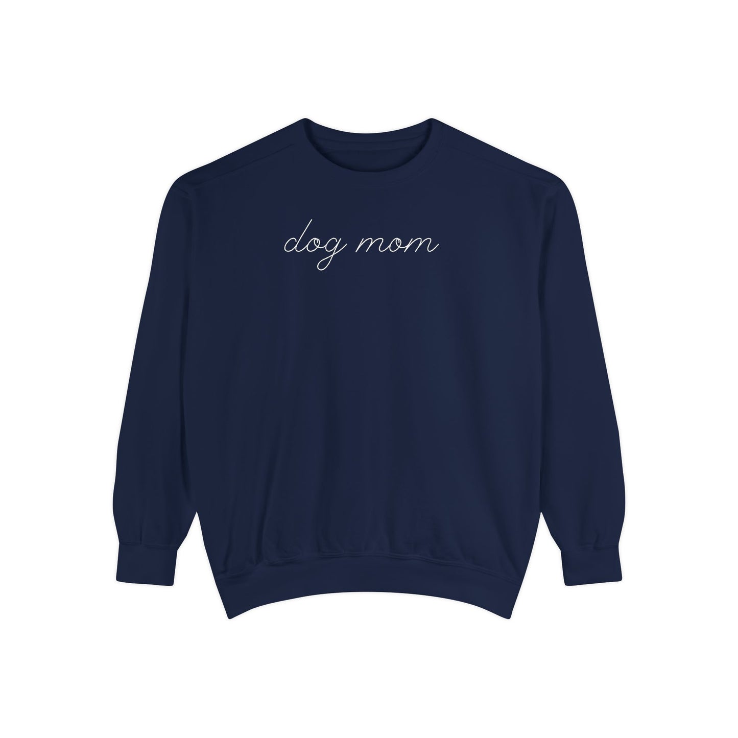 Comfort Colors Dog Mom Sweatshirt | Cute Dog Lover Crewneck | Minimalist Dog Mom Gift | Cozy Puppy Lover Sweatshirt | Pet Mom Aesthetic Pullover