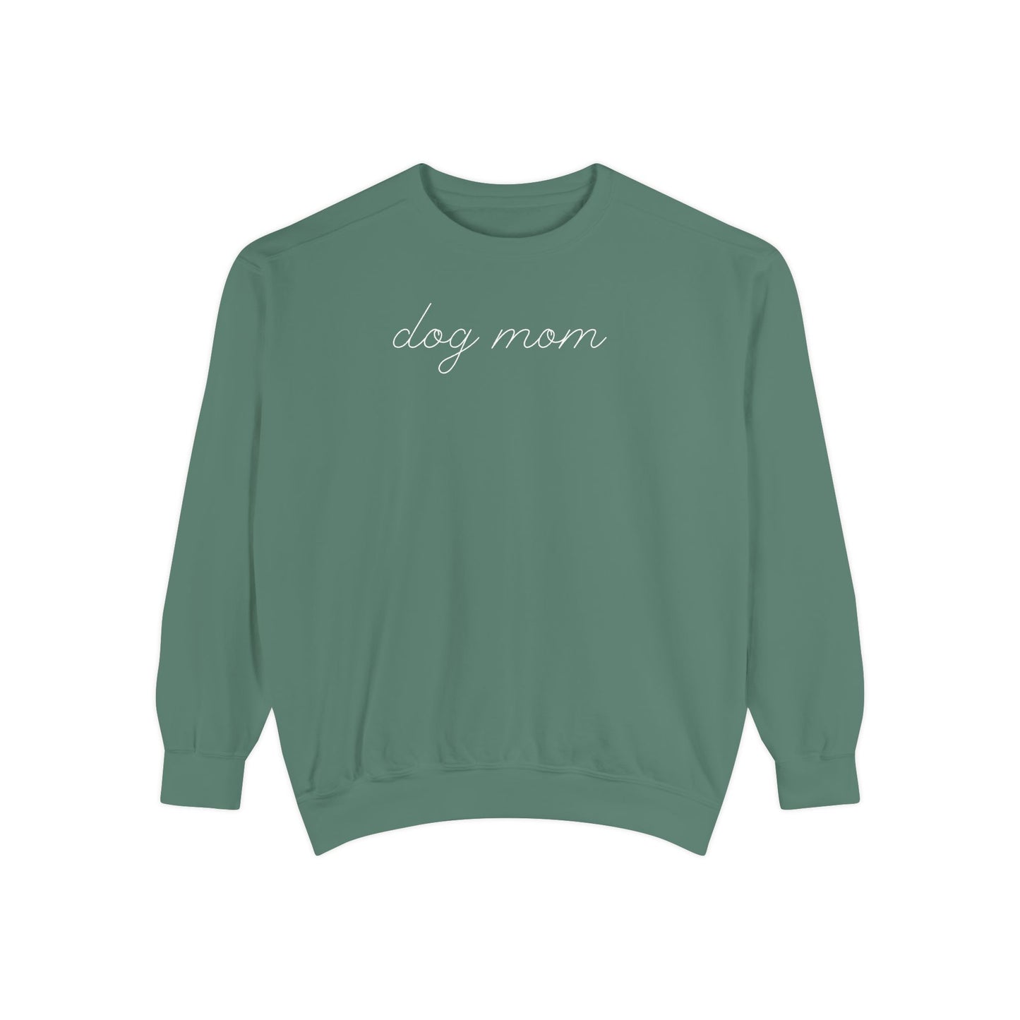 Comfort Colors Dog Mom Sweatshirt | Cute Dog Lover Crewneck | Minimalist Dog Mom Gift | Cozy Puppy Lover Sweatshirt | Pet Mom Aesthetic Pullover